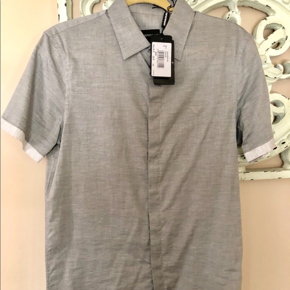 Armani shortsleeved button down